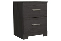Mor Furniture Nightstands|Stelsie Nightstand In Dark Charcoal