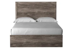 Mor Furniture Bedroom Sets|Stelsie Panel Bed, Dresser, Mirror & Nightstand In Gray, Full