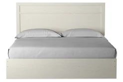 Mor Furniture Bedroom Sets|Stelsie Panel Bed, Dresser, Mirror & Nightstand In Gray, Full