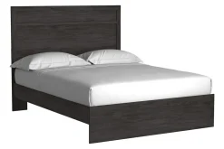 Mor Furniture Bedroom Sets|Stelsie Panel Bed, Dresser, Mirror & Nightstand In Gray, Full