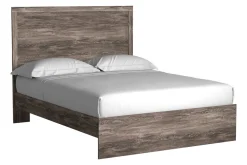 Mor Furniture Bedroom Sets|Stelsie Panel Bed, Dresser, Mirror & Nightstand In Gray, Full