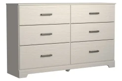 Mor Furniture Bedroom Sets|Stelsie Panel Bed, Dresser, Mirror & Nightstand In Gray, Full