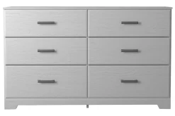 Mor Furniture Bedroom Sets|Stelsie Panel Bed, Dresser, Mirror & Nightstand In Gray, Full