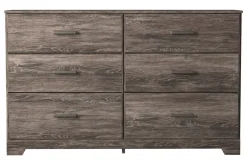 Mor Furniture Bedroom Sets|Stelsie Panel Bed, Dresser, Mirror & Nightstand In Gray, Full