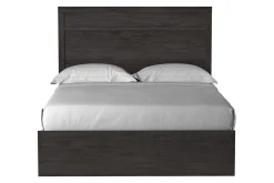 Mor Furniture Beds|Stelsie Panel Bed In Gray, Full