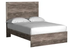 Mor Furniture Beds|Stelsie Panel Bed In Gray, Full