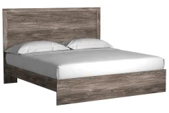 Mor Furniture Beds|Stelsie Panel Bed In Gray, Full