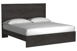 Mor Furniture Beds|Stelsie Panel Bed In Gray, Full