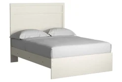 Mor Furniture Beds|Stelsie Panel Bed In Gray, Full