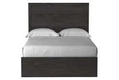 Mor Furniture Beds|Stelsie Panel Bed In Gray, Full