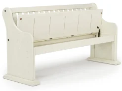 Mor Furniture Dining Benches|Stone Dining Bench W/ Storage In White