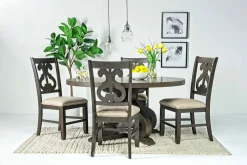 Mor Furniture Round Dining Tables|Dining Tables|Stone Round Dining Table In White