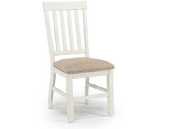 Mor Furniture Dining Chairs|Stone Side Chair In , Upholstered Slat White