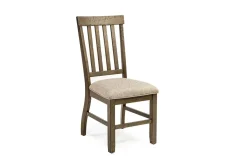 Mor Furniture Dining Chairs|Stone Side Chair In , Upholstered Slat White
