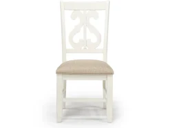 Mor Furniture Dining Chairs|Stone Side Chair In , Upholstered Slat White
