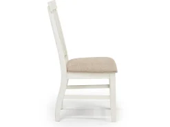 Mor Furniture Dining Chairs|Stone Side Chair In , Upholstered Slat White