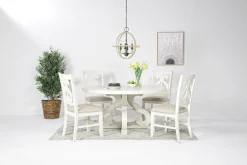 Mor Furniture Dining Chairs|Stone Side Chair In , Upholstered Slat White