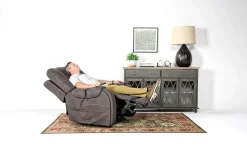 Mor Furniture Lift Chairs|Recliners|Str 3 Power Lift Chair W/ Wireless Charger In Gunmetal