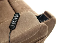 Mor Furniture Lift Chairs|Recliners|Str 3 Power Lift Chair W/ Wireless Charger In Gunmetal