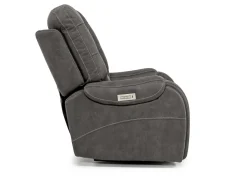 Mor Furniture Recliners|Str 3 Power Recliner W/ Wireless Charger In Gunmetal
