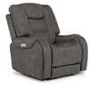 Mor Furniture Recliners|Str 3 Power Recliner W/ Wireless Charger In Gunmetal
