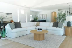 Mor Furniture Sectionals|Stratus 5 Piece Sectional In Aline Saddle Leather
