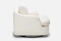 Mor Furniture Chairs|Stratus Crypton Performance Swivel Chair In Jennie Snow