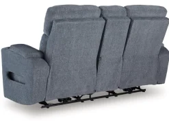 Mor Furniture Reclining Loveseats|Loveseats|Studio Cave 2 Power Console Loveseat In Steel