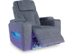 Mor Furniture Recliners|Studio Cave 2 Power Recliner In Steel