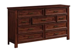 Mor Furniture Dressers & Chests|Sullivan Dresser In Rich Cherry