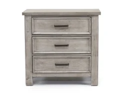 Mor Furniture Bedroom Sets|Sullivan Panel Bed W/ Storage, Dresser, Mirror & Nightstand In Drift Gray, Queen