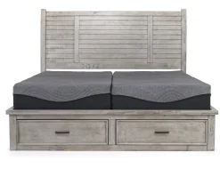 Mor Furniture Storage Beds|Beds|Sullivan Panel Bed W/ Storage In Drift Gray, Queen