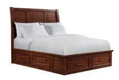Mor Furniture Storage Beds|Beds|Sullivan Panel Bed W/ Storage In Drift Gray, Queen