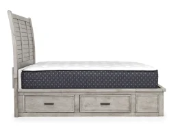 Mor Furniture Storage Beds|Beds|Sullivan Panel Bed W/ Storage In Drift Gray, Queen