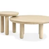Mor Furniture Sofa & End Tables|Sunset Cove Nesting Coffee Tables In Sanibel Brown