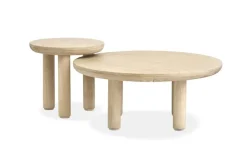 Mor Furniture Sofa & End Tables|Sunset Cove Nesting Coffee Tables In Sanibel Brown