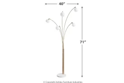 Mor Furniture Shop All Lighting & Lamps|Office Lighting|Taliya Arc Floor Lamp In Champagne/White