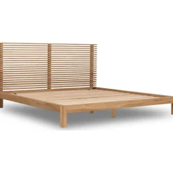 Mor Furniture Beds|Tanner Platform Bed In Flaxen, Full