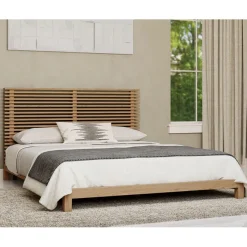 Mor Furniture Beds|Tanner Platform Bed In Flaxen, Full