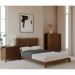 Mor Furniture Beds|Tanner Platform Bed In Flaxen, Full