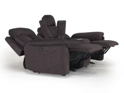 Mor Furniture Reclining Loveseats|Loveseats|Tate 2 Power Console Loveseat In Dove