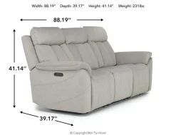 Mor Furniture Reclining Sofas|Sofas|Tate 2 Power Sofa In Mink