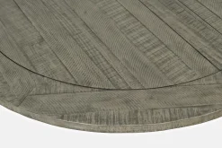 Mor Furniture Seating For 4|Round Dining Sets|Telluride Round Dining Table & 4 Chairs In Driftwood