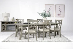 Mor Furniture Dining Chairs|Telluride Upholstered Side Chair In Driftwood