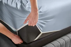 Mor Furniture Sheets & Pillowcases|Sheets & Pillowcases|Tempur-Pedic Breeze Sheets In Sleepy Blue, Twin