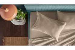 Mor Furniture Sheets & Pillowcases|Sheets & Pillowcases|Tempur-Pedic Classic Cotton Sheets In Sandstone, Twin
