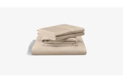 Mor Furniture Sheets & Pillowcases|Sheets & Pillowcases|Tempur-Pedic Classic Cotton Sheets In Sandstone, Twin