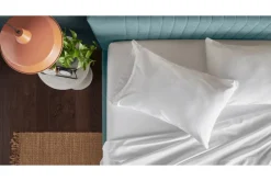 Mor Furniture Sheets & Pillowcases|Sheets & Pillowcases|Tempur-Pedic Luxe Egyptian Sheets In Silver Mist, Twin