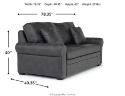 Mor Furniture Sleeper Sofas|Sofas|Tilda Full Sleeper Loveseat W/ Gel Mattress In Meluco
