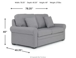 Mor Furniture Sleeper Sofas|Sofas|Tilda Full Sleeper Loveseat W/ Gel Mattress In Meluco